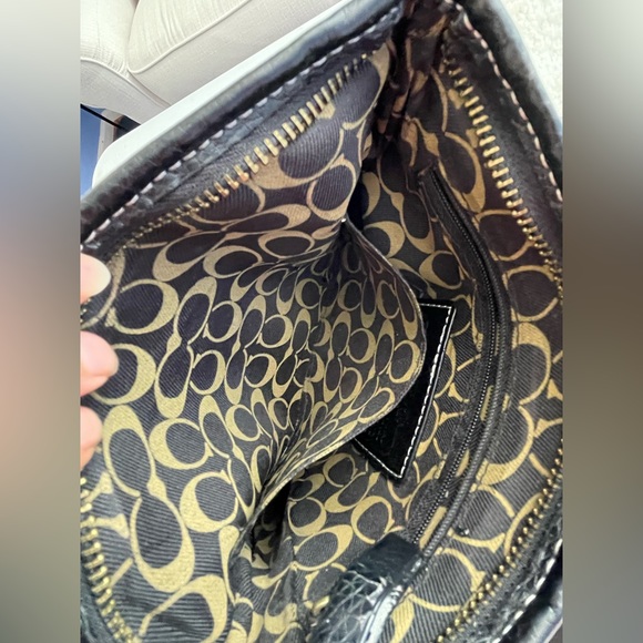 Coach signature print crossbody bag side os - Picture 5 of 15